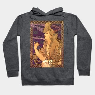 Job by Alphonse Mucha Hoodie